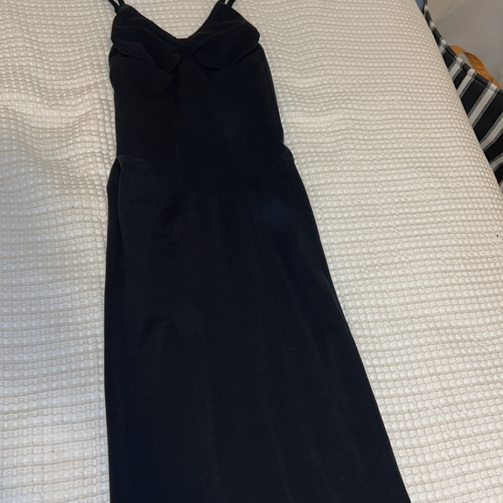 YITTY Black Bodycon Midi Dress Scoop Neck Sleeveless - Picture 2 of 6